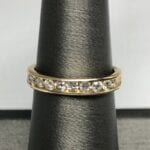 Diamond ring with gold band