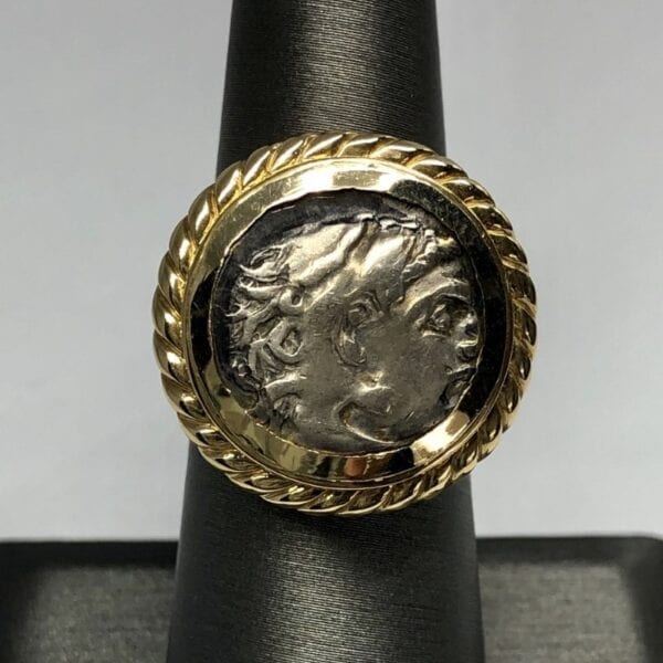 Ancient Greek coin ring