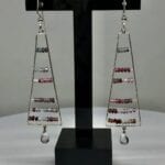 Multi colored spinel earrings