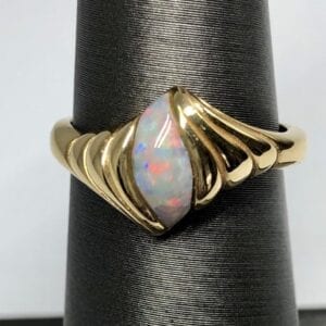 Opal, ring, free form,