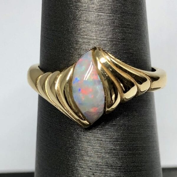 Opal, ring, free form,